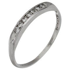 Art Deco diamond platinum band