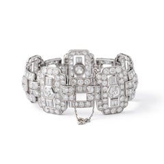 Art Deco Diamond Platinum Bracelet 1930S
