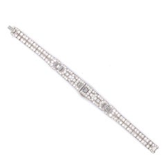 Art Deco Diamond Platinum Bracelet, circa 1920s