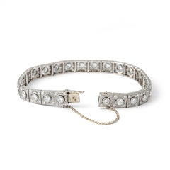 Art Deco Diamond Platinum Bracelet