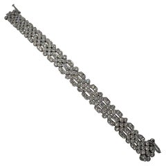 Art Deco Diamant-Platin-Armband