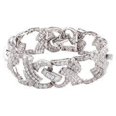 Art Deco Diamond Platinum Bracelet Art Deco Diamond Platinum Bracelet