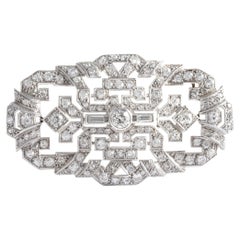 Art Deco Diamond Platinum Brooch 1930S