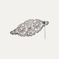 Art Deco Diamond Platinum Brooch