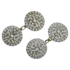 Art Deco Diamond Platinum Cufflinks