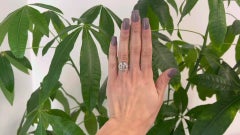 Art Deco Diamond Platinum Dinner Ring