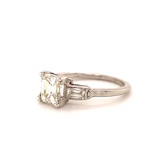 Art Deco Diamond Platinum Engagement Ring