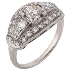 Art Deco diamond platinum engagement ring Art Deco diamond platinum engagement ring