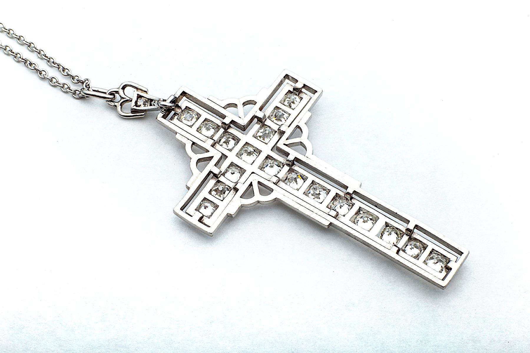 platinum crucifix