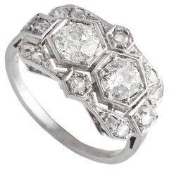 Art Deco Diamond Platinum Ring 1930S