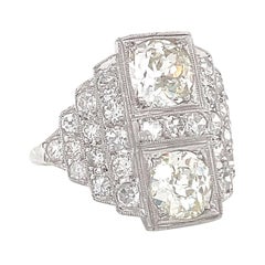 Art Deco Diamond Platinum Ring