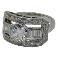 Art Deco Diamond Platinum Ring