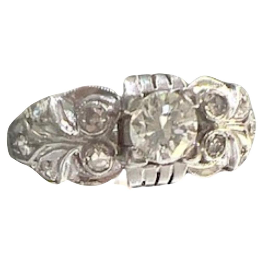 Art Deco Diamond Platinum Ring