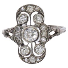 Antique Art Deco Diamond Platinum Ring