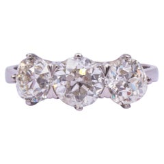 Art Deco Diamond Platinum Three-Stone