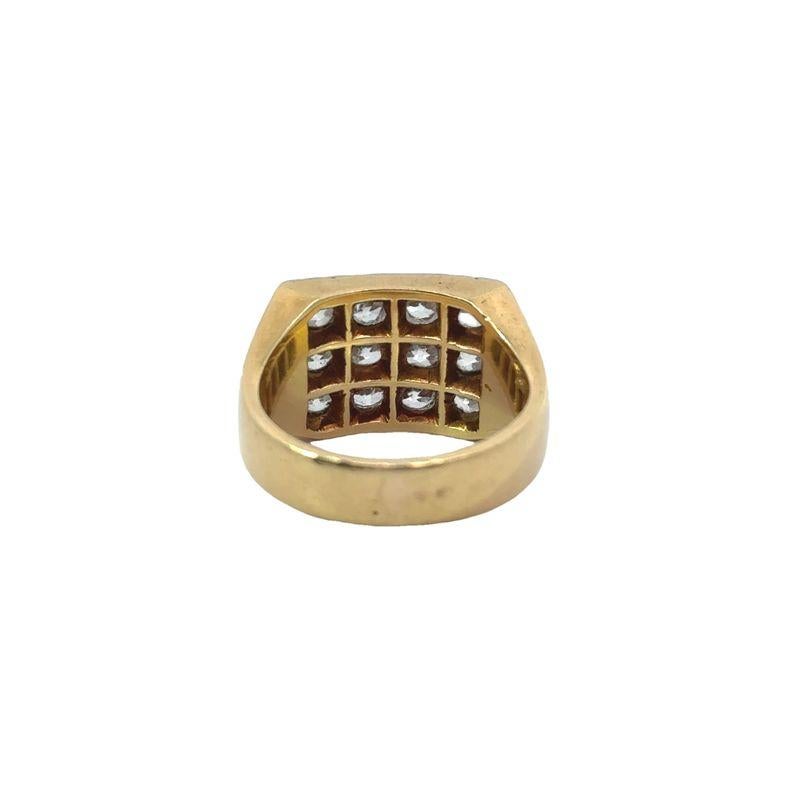 Anello Art Deco con diamante in oro e platino In condizioni buone in vendita a New York, NY