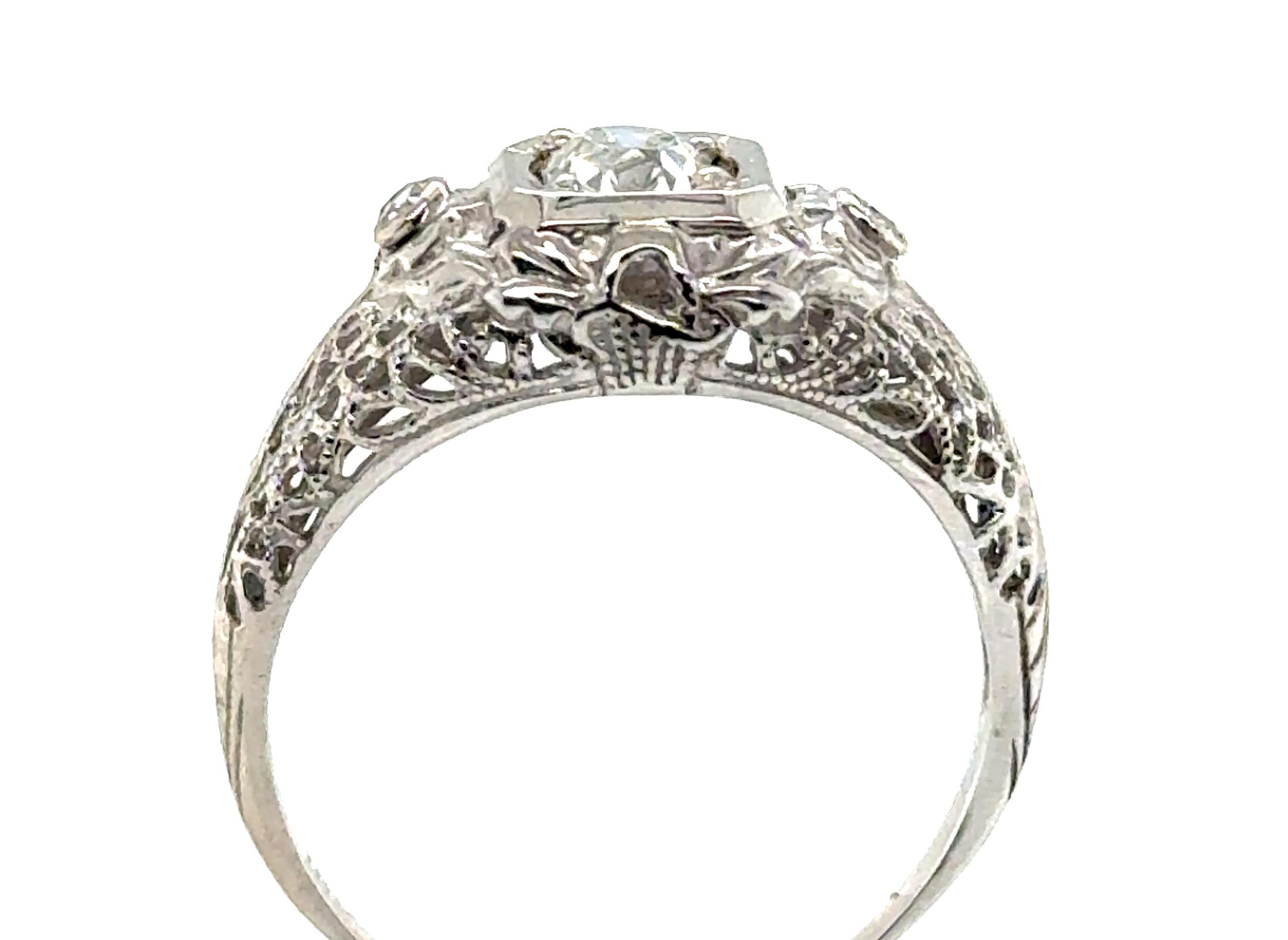 Genuine Original Art Deco Antique from 1920's -1930's EGL Certified .46ct Old Mine Cushion Cut Diamond 18K White Gold 



Featuring a Stunning .40ct G/SI1 Natural Mined Old Mine Cushion Cut Diamond Center

World Renowned Universal Gemological