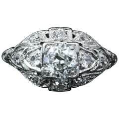 Art Deco Diamond Ring Circa 1930s