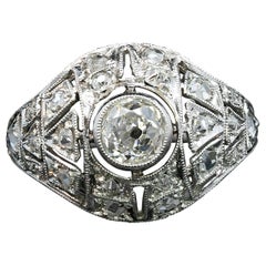Art Deco Diamond Ring Circa 1930s