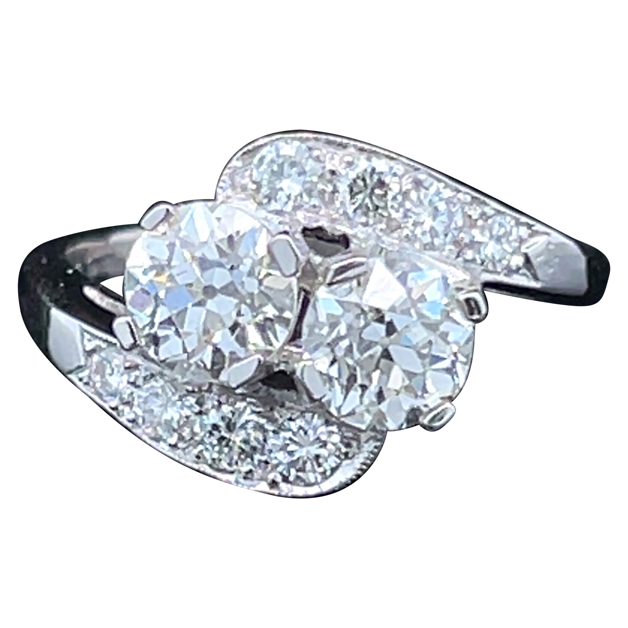 Anello con diamante Art Deco, circa 1930
