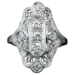 Art Deco Diamond Ring Circa 1930s