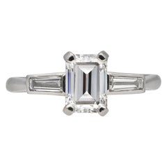 Art Deco Diamond Ring D Color, IF 'Internally Flawless', circa 1935