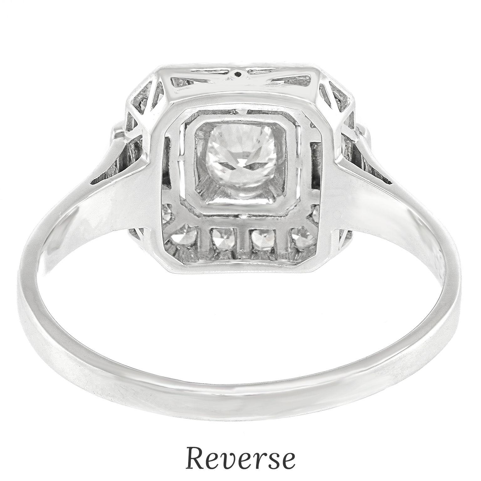 Art Deco Diamond Ring For Sale 5