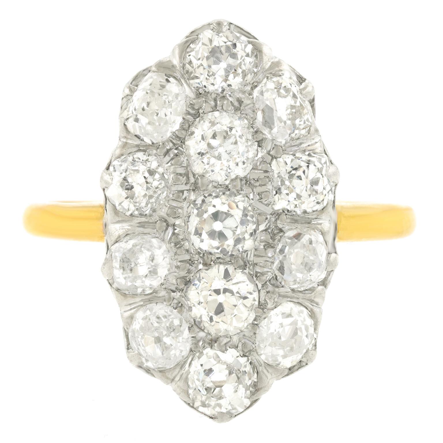 Round Cut Art Deco Diamond Ring For Sale
