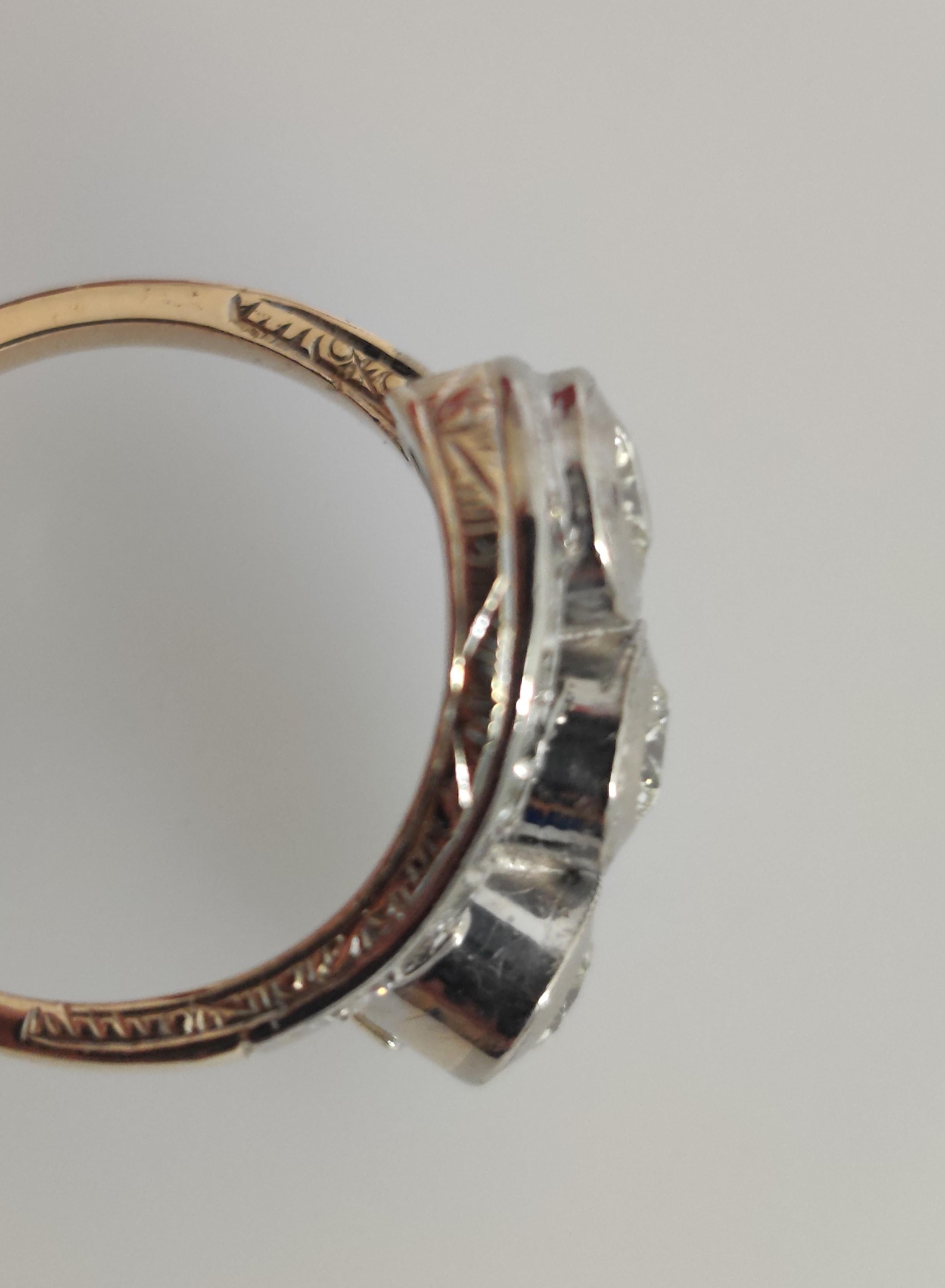 Art-Deco Diamond Ring In Good Condition In Bad Kissingen, DE