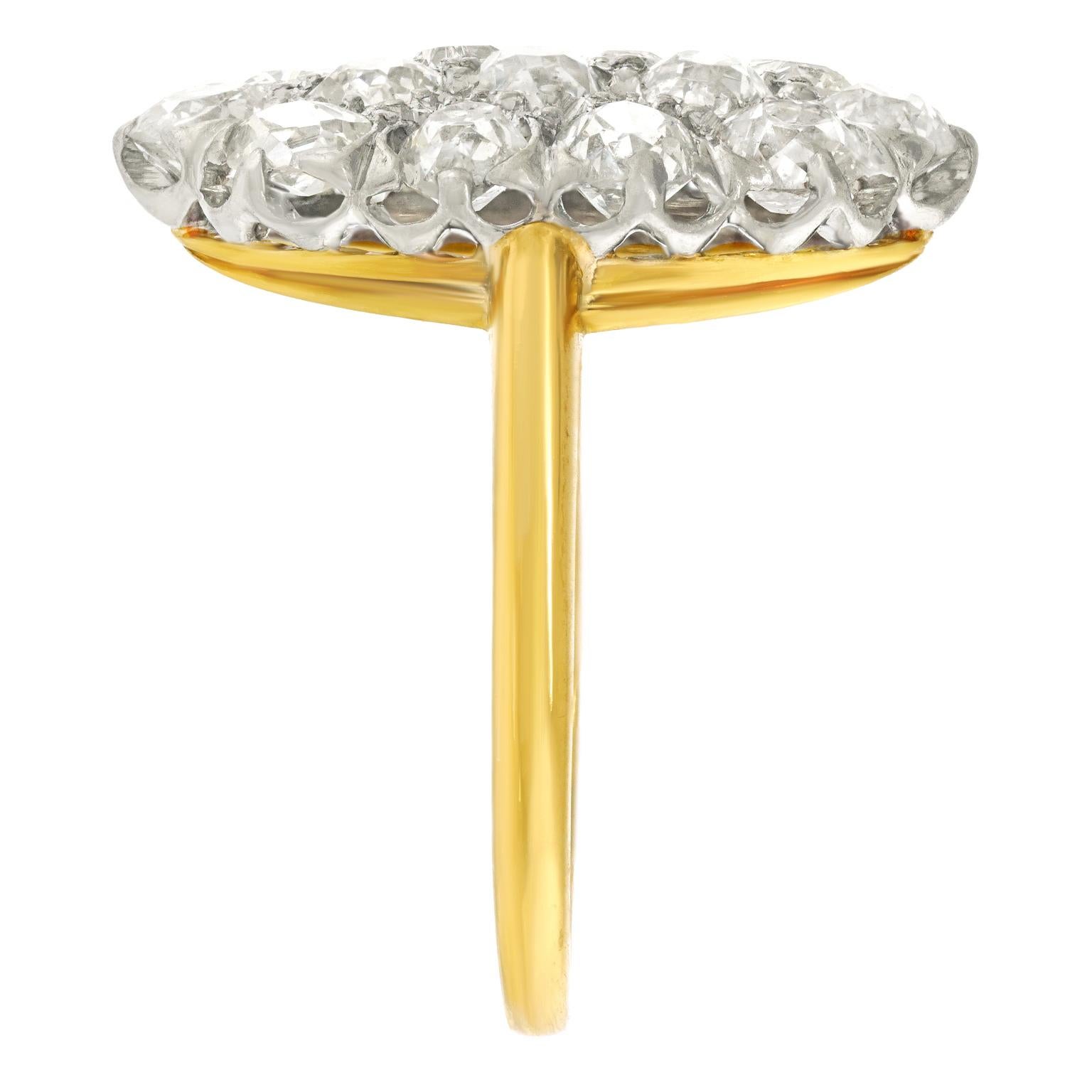 Women's or Men's Art Deco Diamond Ring For Sale