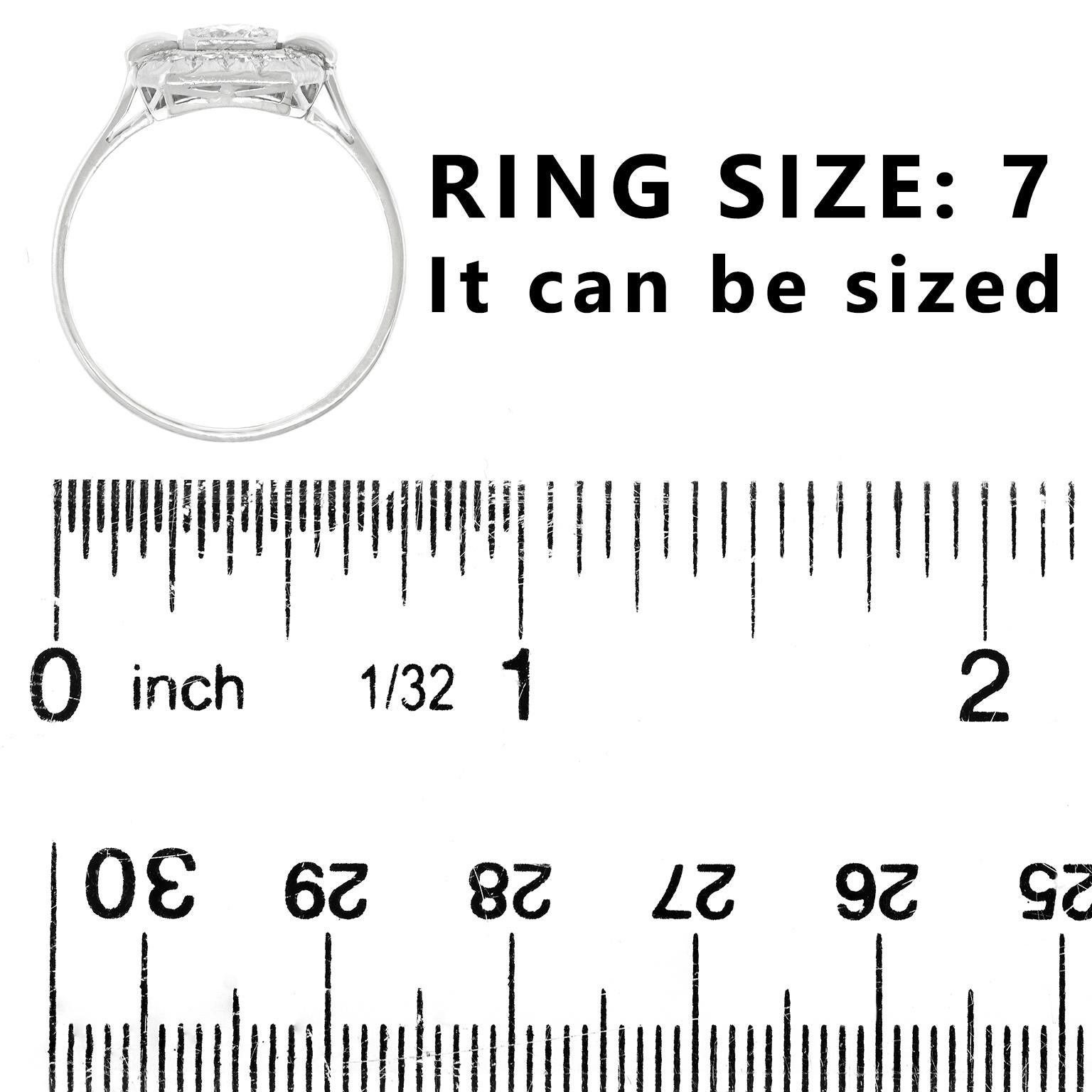 Art Deco Diamond Ring For Sale 1