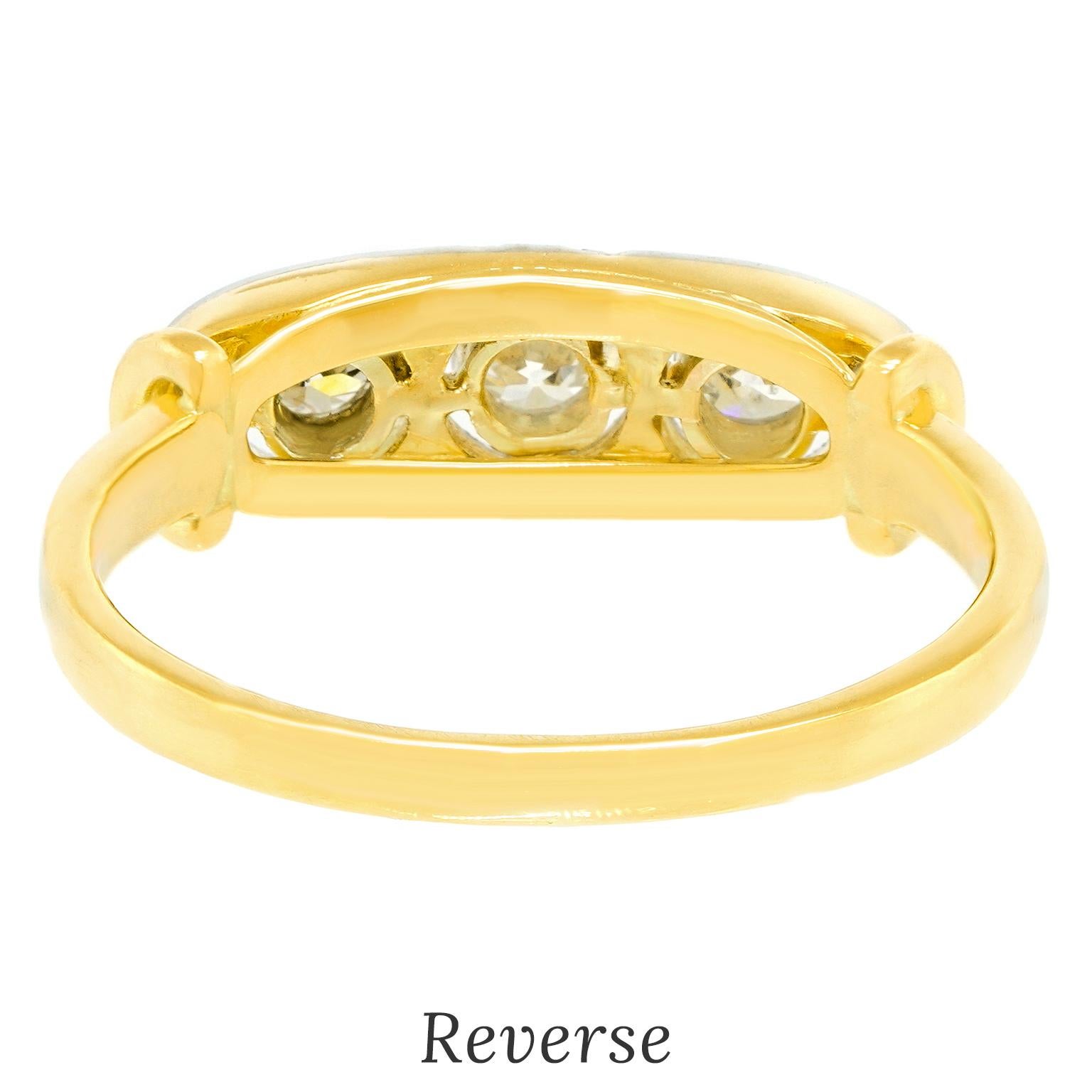 Anello con diamante Art Deco in vendita 1