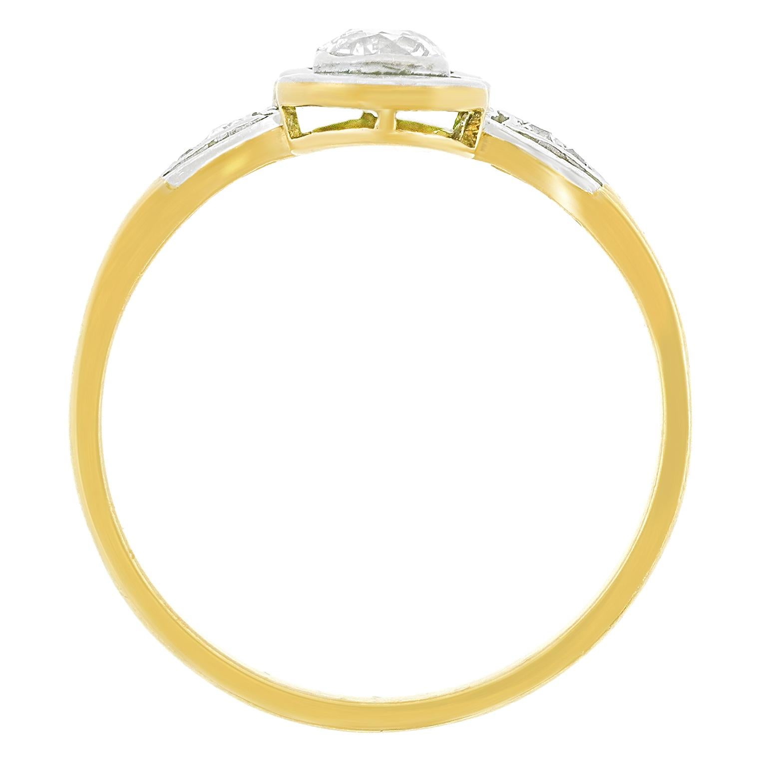 Art Deco Diamond Ring For Sale 4