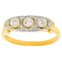 Anello con diamante Art Deco