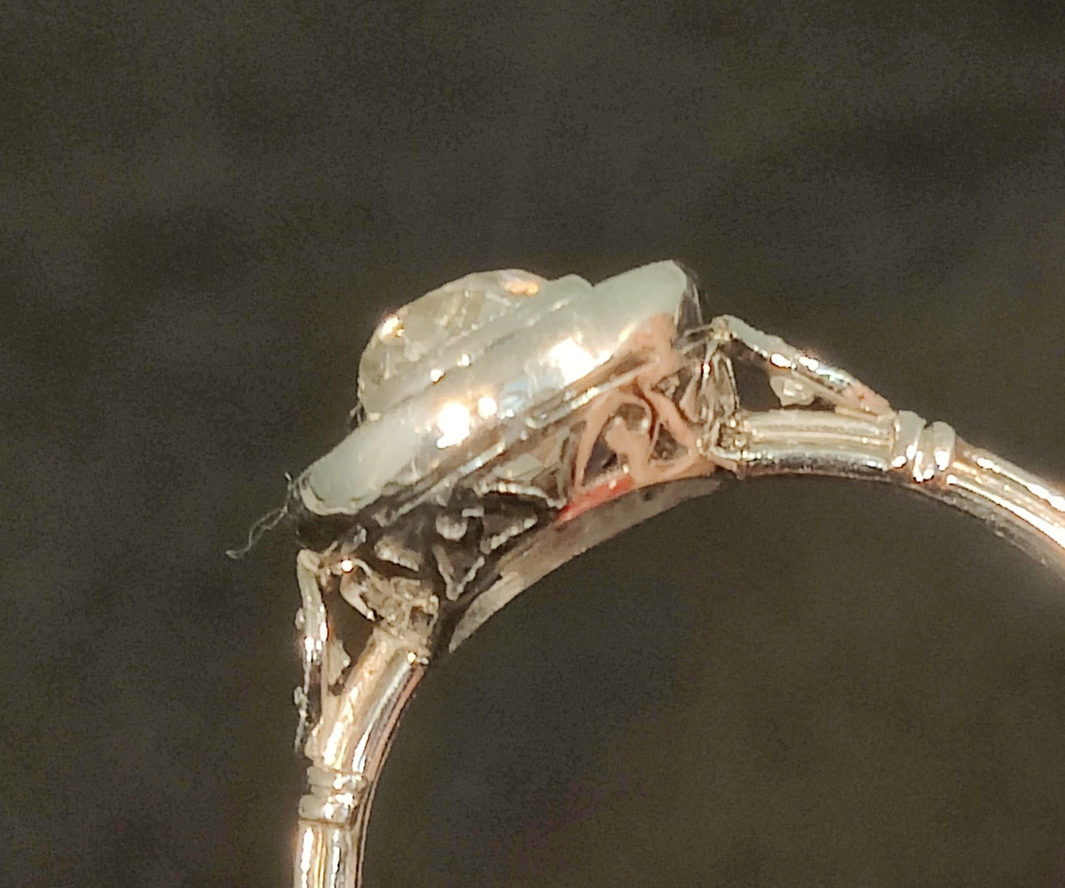 Art-Deco diamond ring platinum 1