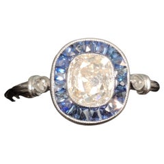 Art-Deco diamond ring platinum