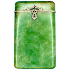 Art Deco, Diamond, Ruby Emerald, Cigarette Case