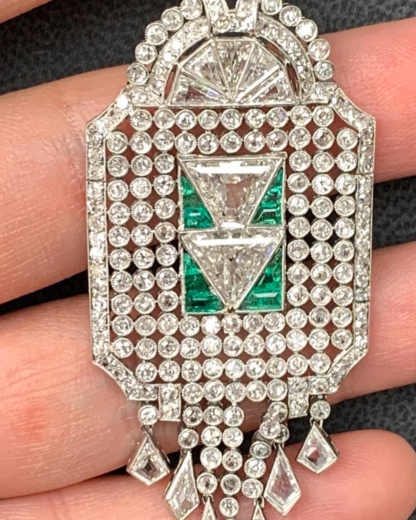 Art Deco Diamond Sautoir Necklace 1