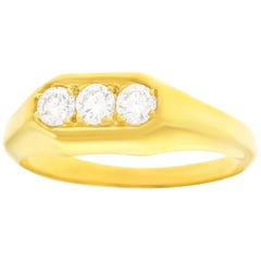 Art Deco Diamond Set Gold Ring