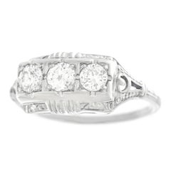 Art Deco Diamond Set Gold Ring