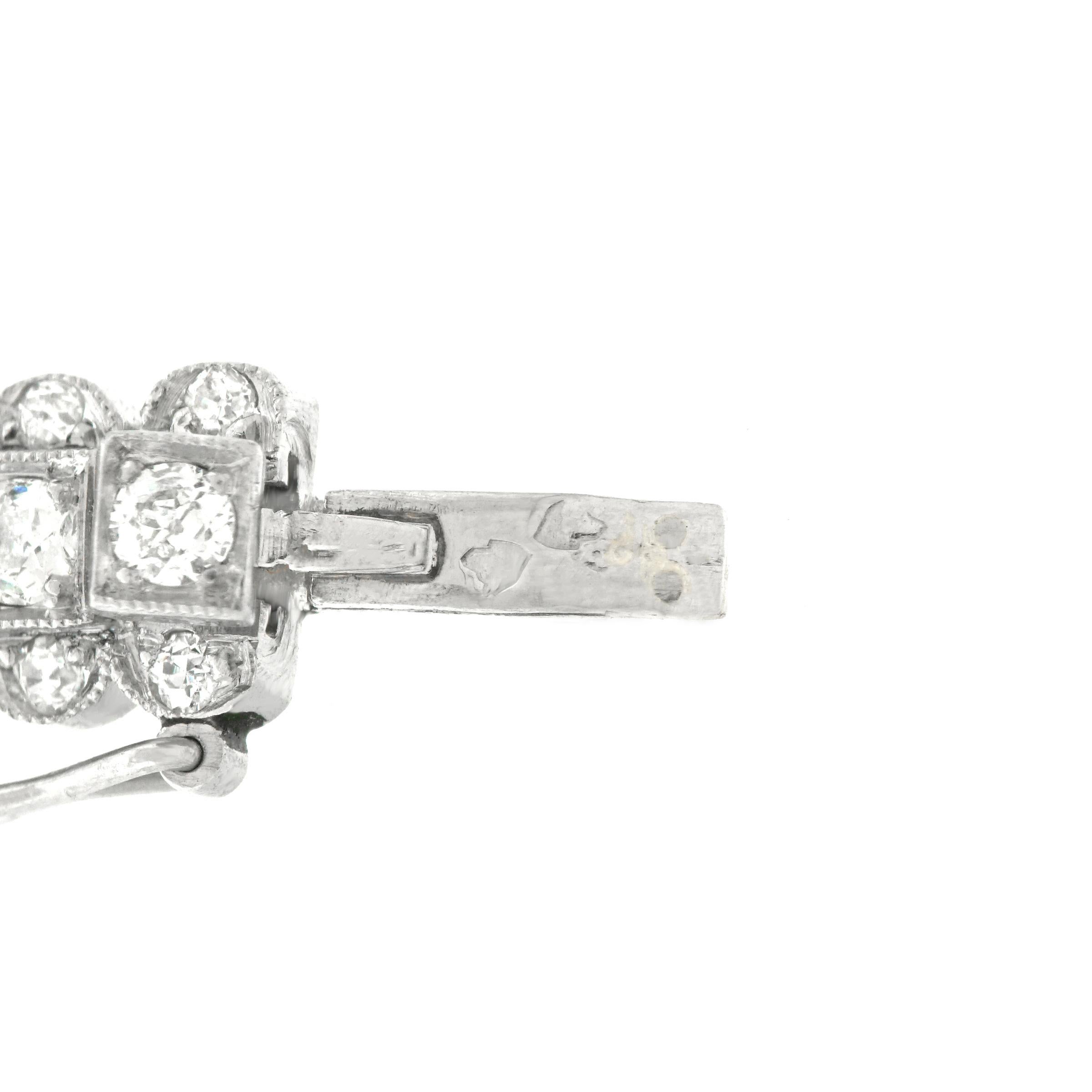 Art Deco Diamond Set Platinum Bracelet 2
