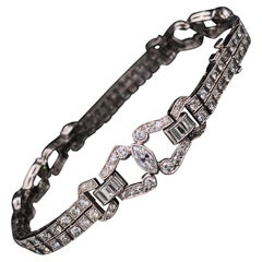 Art Deco Diamond Set Platinum Bracelet