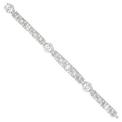 Used Art Deco Diamond-set Platinum Bracelet