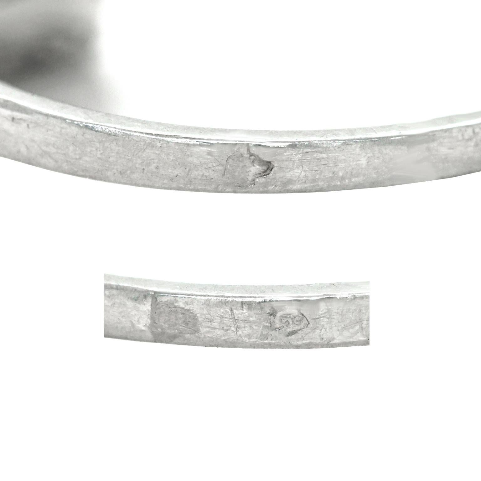 Women's Art Deco Diamond-Set Platinum Ring
