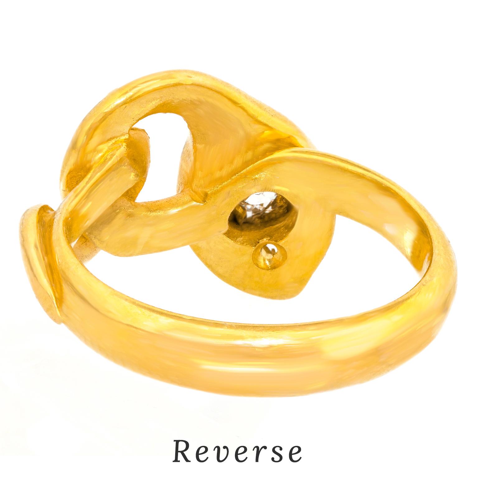 Art Deco Diamond-set Snake Ring For Sale 5