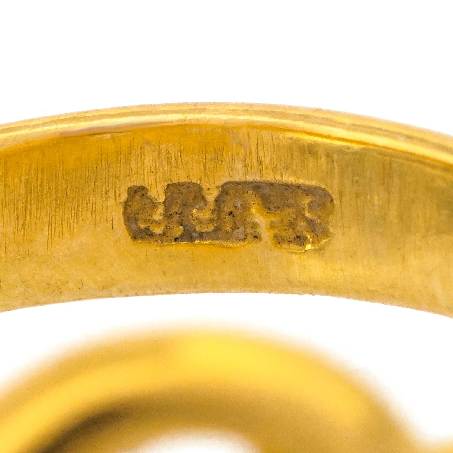 Art Deco Diamond-set Snake Ring 1