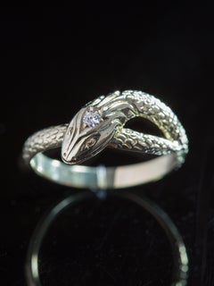 Art Deco Diamond Snake Ring