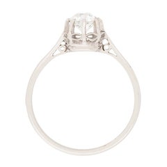 Art Deco Diamond Solitaire Engagement Ring, circa 1920s