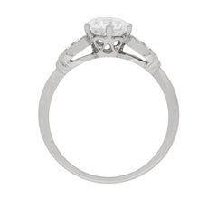 Art Deco Diamond Solitaire Engagement Ring, circa 1930s