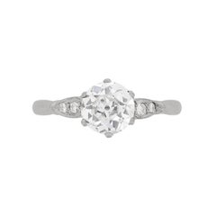 Art Deco Diamond Solitaire Engagement Ring, circa 1930s